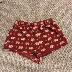 Rust colored elephant shorts